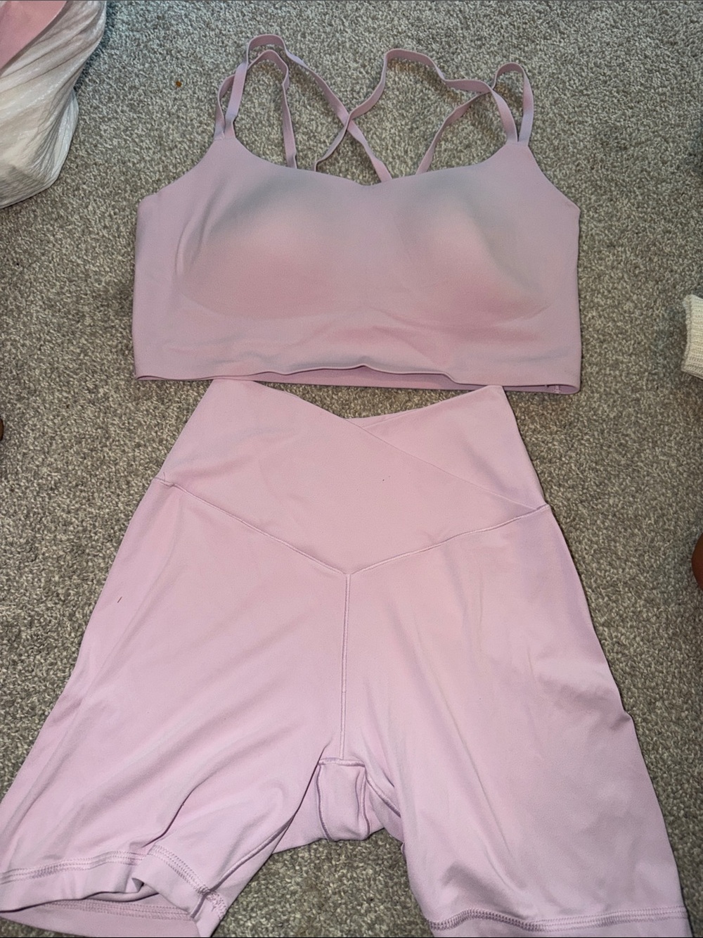 offline workout set. Bra and shorts